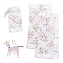 Baby Security Lovey Blankets| Unisex Softest Breathable Cotton Muslin Security B - £31.44 GBP