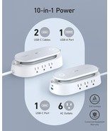 Anker 10-in-1 Power Strip 100W USB-C Charging Station 6-Outlet Retractab... - £135.71 GBP