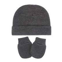 Baby Infants Anti Scratching Cotton Gloves+Hat Set Newborn Mittens Warm Kit  - £39.84 GBP