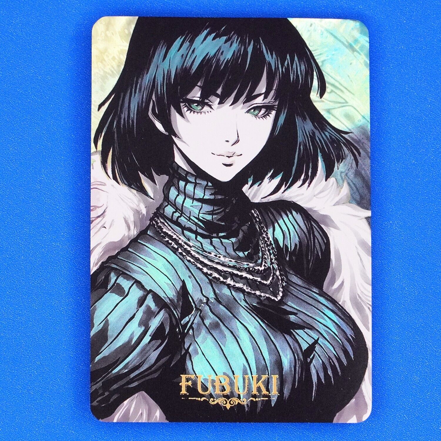 One Punch Man Fubuki Blizzard Engraved Holo Foil Character Art Trading Card - $13.99