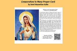 Consecration to Mother Mary Prayer Card - £3.88 GBP+