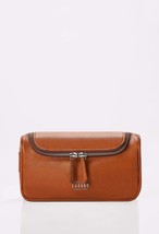 Tan Leather Large Toiletry Bag - $189.00