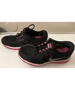  Nike Womens Dual Fusion Run 525752-001 Black Running Shoes Lace Up Size... - $29.94