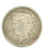 1921 $1 Silver Peace Dollar in Very Fine VF Condition, XF in Wear, Old C... - €170,56 EUR