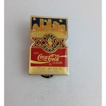 Vintage Coca-Cola Super Bowl XXVI Official Soft Drink Lapel Hat Pin - £11.83 GBP