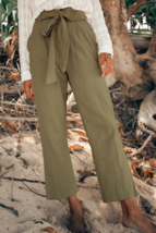 Classiques Entier Sz 2 Trousers Pants Tapered Leg High Rise Pockets Belted - €30,01 EUR
