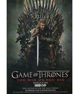 Game of Thrones Promo Card - SDCC 2011 - Ned Stark on the Iron Throne - $11.28