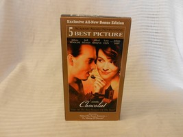 Chocolat (VHS, 2001, Bonus Edition) Johnny Depp, Judith Dench, Juliette Binoche - £7.06 GBP