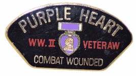 Wwii Purple Heart Combat Wounded Lapel Pin Or Hat Pin - Veteran Owned Business - £4.36 GBP