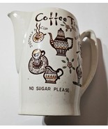 Coffee Time Musical Coffee Pitcher Decanter Server Vintage Music Box Cer... - €21,35 EUR
