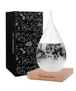 Storm Glass Weather Predictor, Weather Predicting Globe Storm Glass Clou... - £53.41 GBP