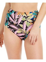BAR III Women&#39;s Black Hidden Jungle High Waisted Swimsuit Bottom Size M New - £11.80 GBP