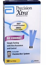 50 Precision Xtra #99728 Blood Glucose Test Strips Boxed Exp:03/2025 + N... - $88.98