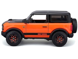 2021 Ford Bronco Badlands Orange and Black &quot;Harley Davidson&quot; &quot;H-D Custom&quot; Serie - £33.87 GBP