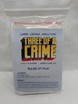 *NO Box* Three Of A Crime Card Game Gamewright - $40.98