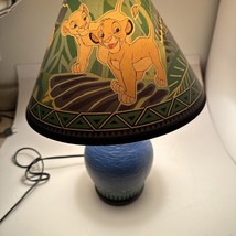 Rare Lion King Ceramic Lamp Disney 1990 vintage W/Box - $70.11