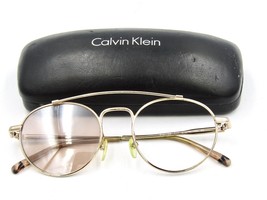 Calvin Klein CK 2148S Unisex Oval Sunglasses, 717 Rose Gold (MISSING LEN... - $39.55