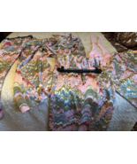 Vtg 5 pc psychedelic 70s set elephant bell bottom pants jacket skirt top... - $311.85