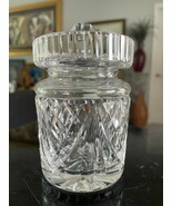 WATERFORD CRYSTAL  SMALL JAM OR SUGAR CADDY W CRYSTAL TOP - $89.50 CAD