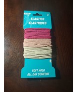 Elastics Soft Hold All Day Comfort Set Of 3 Pink - £11.81 GBP