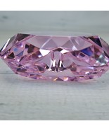 Rosenthal 24% Lead Crystal 3&quot; Faceted Glass Heart Paperweight Pink NEW H... - $29.09