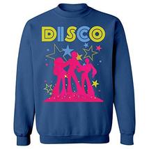 Kellyww 70&#39;s Retro Dancing Dancer Disco Party Costume - Sweatshirt Royal Blue - £44.71 GBP