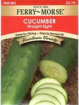 GIB Cucumber Straight Eight Heirloom Vegetable Seeds Ferry Morse  - $10.00