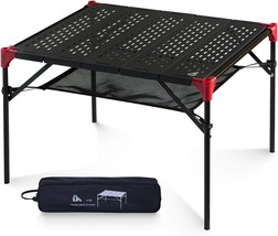 Iclimb Extendable Folding Table Large Tabletop Area Ultralight, Black - L - $52.92