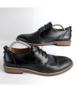 Steve Madden Nytro Men&#39;s 9.5 Black Derby Dress Shoes Textured Dots PU Le... - $61.54 CAD