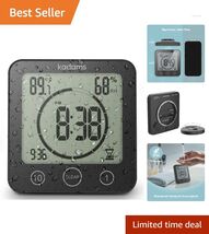 Versatile Waterproof Timer Clock for Bathroom &amp; Kitchen – Temperature &amp; ... - $56.38