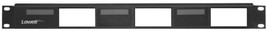 Lowell D3P-ID-1 1U Rack Panel for 3 Decorator Devices, Smooth Black - $57.00