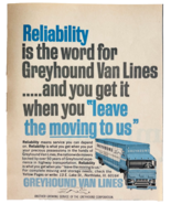 1966 Greyhound Van Lines Advertisement Moving Bus Vintage Transportation... - $368.75 MXN