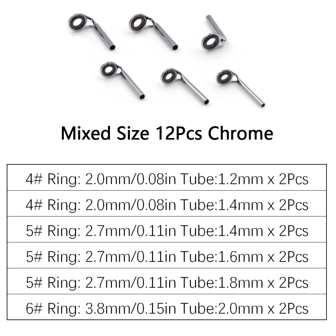 2pcs mkt stainless steel spinning for fishing rod tip top guide freshwater fishing thumb155 crop