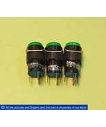 DEMEX AD16-SY 16mm dia Illuminated Round Push Button LED Green Light Lot... - $81.63 CAD