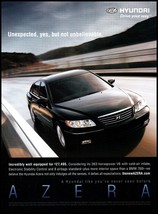 2006 Hyundai Azera Sedan Vintage Print Ad Highway Guardrail Curve Wall Art - £8.32 GBP