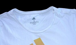 Adidas Tennis Climalite White Athletic T-Shirt Women’s Small Logo Tee image 4
