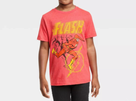 Boy&#39;s &quot;The Flash&quot; Short Sleeve Graphic T-Shirt (Size M / 8-10) &quot;RED&quot; ~ N... - $7.69