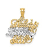 14K Two Tone Gold Daddys Little Girl Pendant - $367.66 CAD
