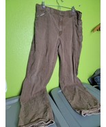 Genuine Dickies Brown Work Pants Workwear Mens Size 36x34 - £40.56 GBP