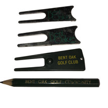 Bent Oak Golf Club Set Of 3 Divot Golf Tools &amp; 1-Pencil - £3.88 GBP
