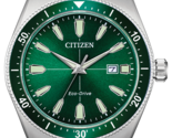 Citizen AW1598-70X Brycen Eco-drive Men&#39;s Watch - Silver/Green - $299.95