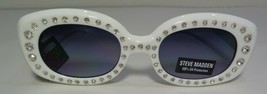 Steve Madden SM884104 BLING White Jeweled New Womens Fashion Sunglasses - £70.43 GBP
