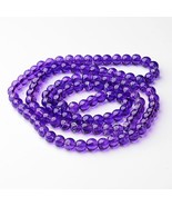 Drawbench Glass Beads  Round Purple 8mm lot of 5 31 inch strands  DB88 - £8.63 GBP