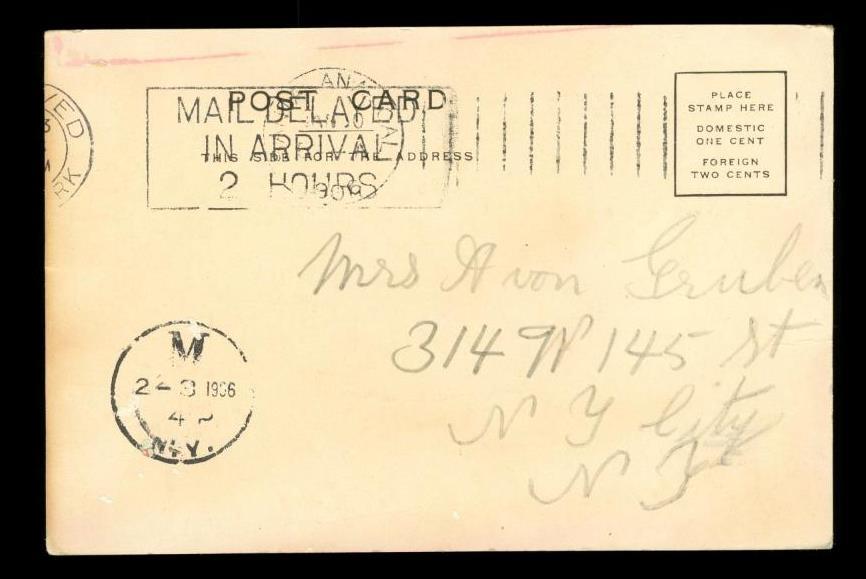 Vintage Postcard Alice Nielsen UDB Broadway Opera Star Singer 1906 Cancel Item image 2