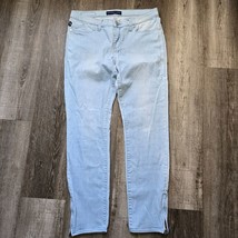 Rock and Republic Jeans Womens Size 12 Kashmiere Light Wash Zip Ankle St... - £19.91 GBP