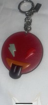 NWT Coach Lighting Face Bag Emoji Leather keychain Purse key fob charm New - $50.49