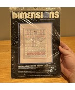 Dimensions 3643 Lasting Love Wedding Record Counted Cross Stitch Kit Cou... - $20.15 CAD