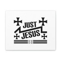  John 14:6 Just Jesus Cross Bible Verse Canvas Christian Wall Ar - £56.05 GBP+