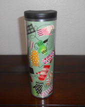 Travel Tumbler Cup With Lid 16oz Starbucks Winter Mittens Theme - £13.49 GBP