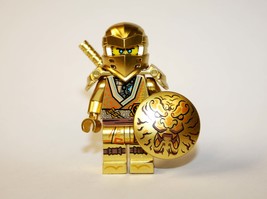 PLTOYS Zane 10th Anniversary Golden Legacy Ninjago Minifigure Custom US Toy - £4.55 GBP